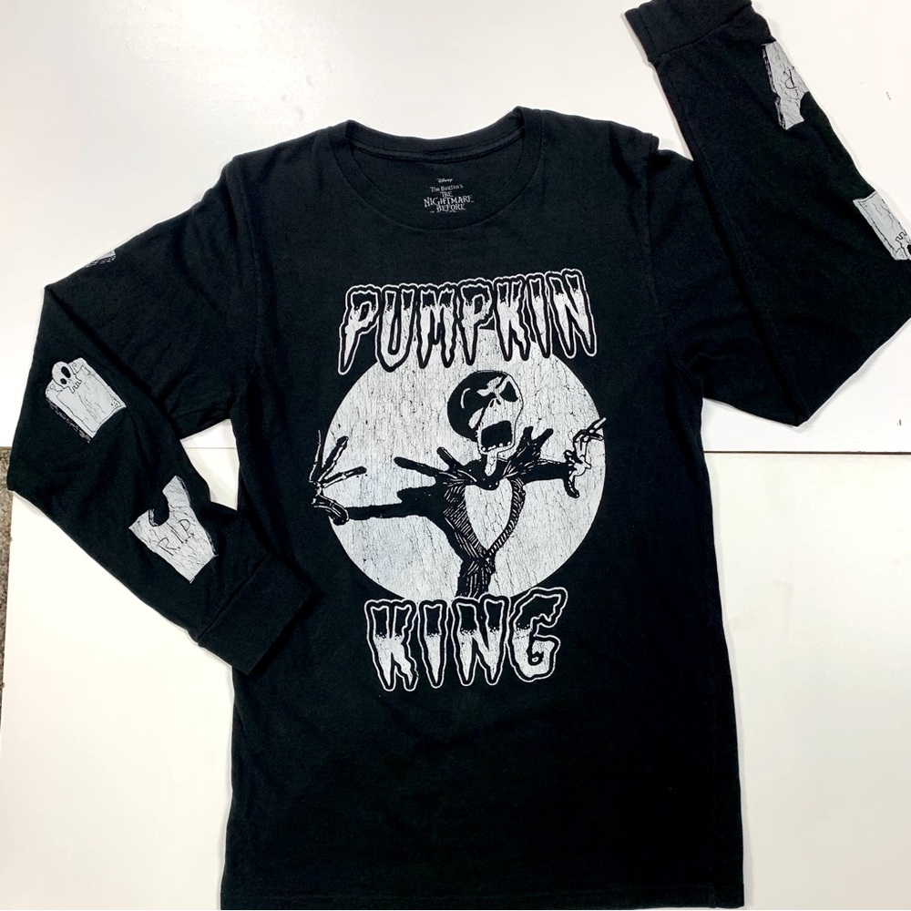 Nightmare Before Christmas Pumpkin King Jack Skellington Graphic Long Sleeve